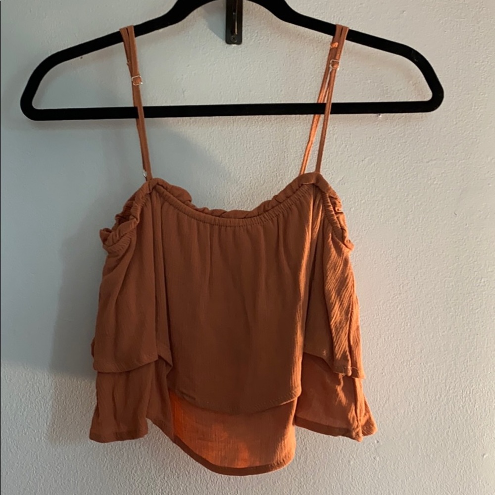 tiered ruffle tank top